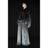 KIMONO BOA FLEECE HOODIE BLACK