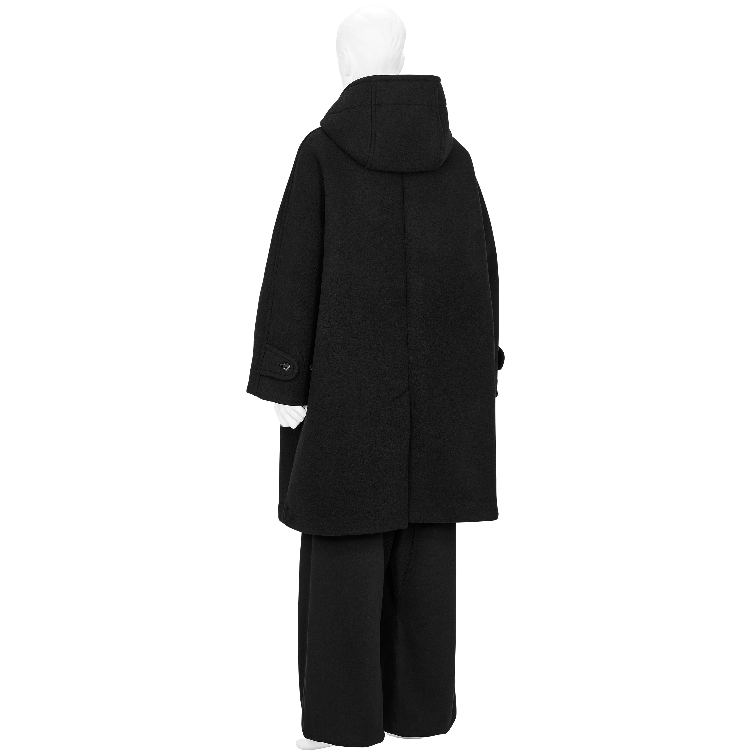 VINTAGE MODERN DUFFLE COAT BLACK