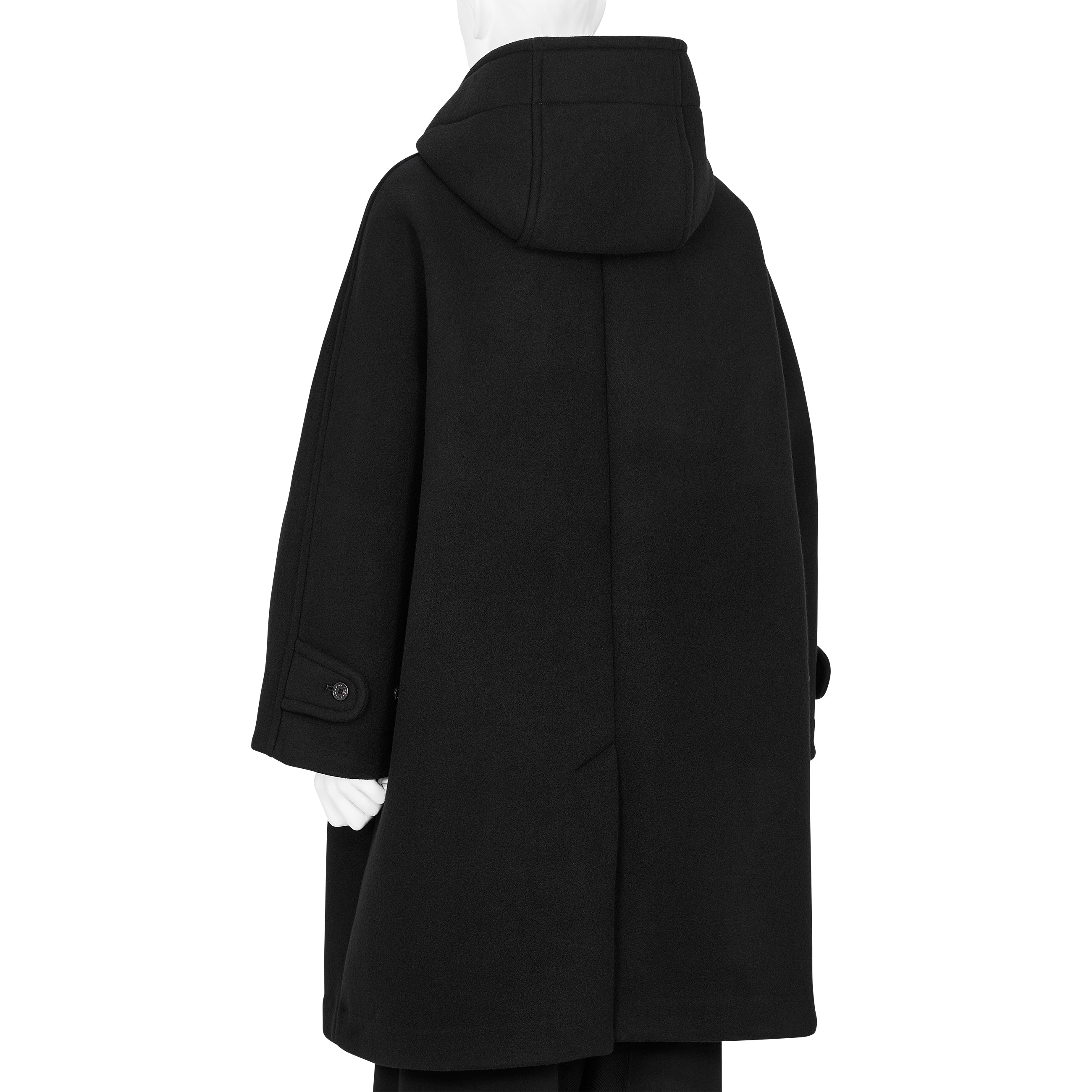 VINTAGE MODERN DUFFLE COAT BLACK