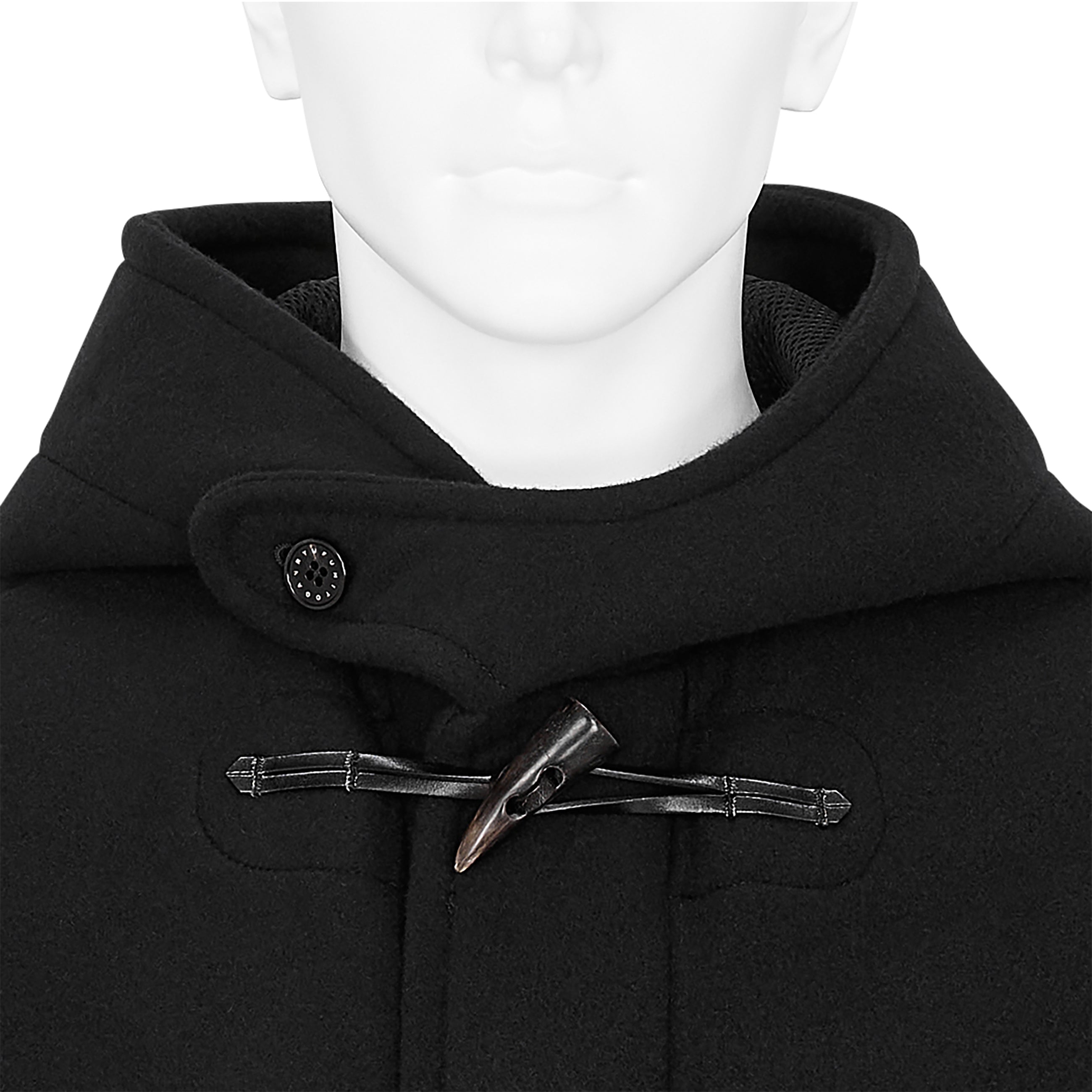 VINTAGE MODERN DUFFLE COAT BLACK