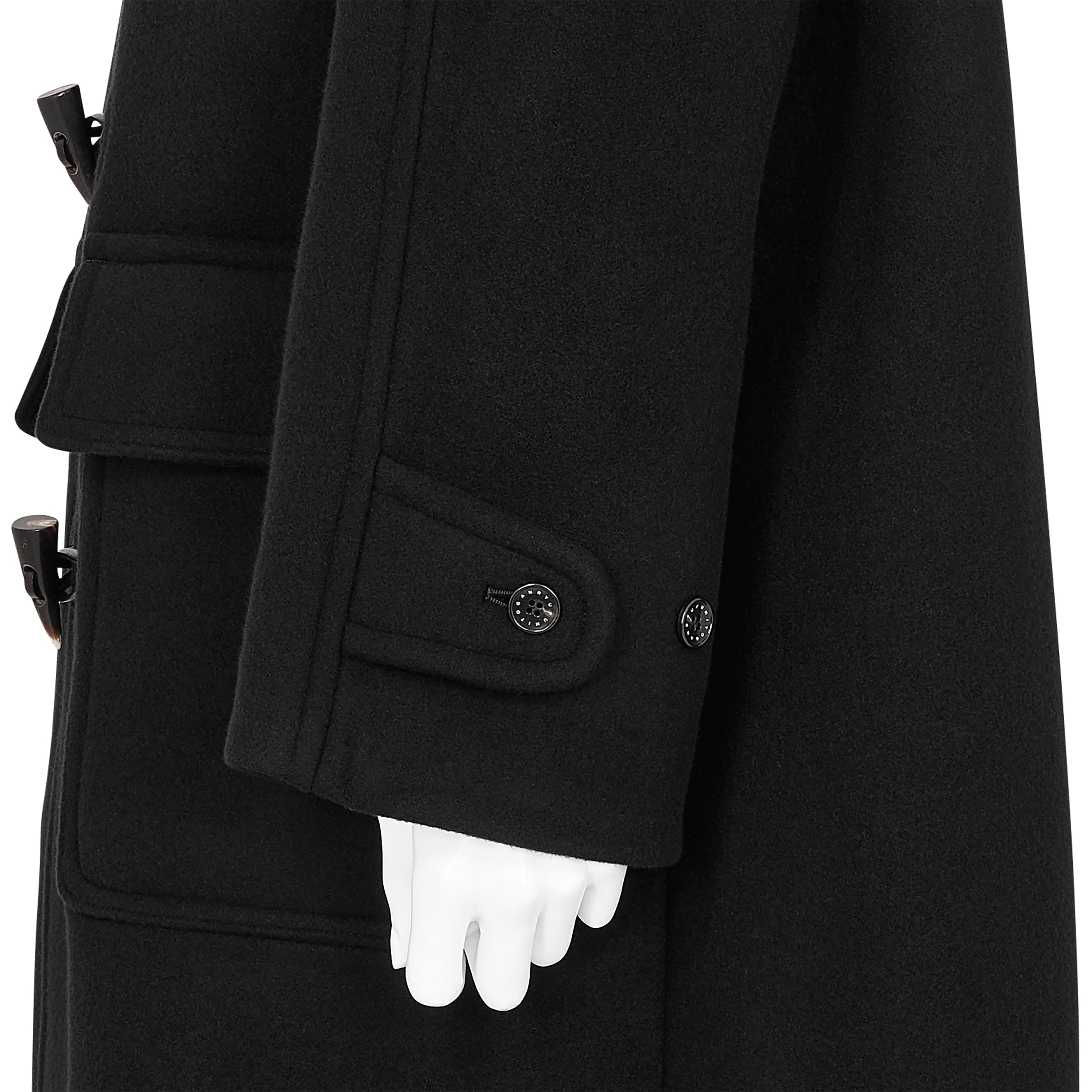 VINTAGE MODERN DUFFLE COAT BLACK - FUMITO GANRYU(フミト ガンリュウ