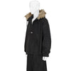 FLANNEL FUR ANORAK DARK BROWN
