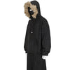 FLANNEL FUR ANORAK DARK BROWN