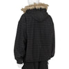 FLANNEL FUR ANORAK DARK BROWN