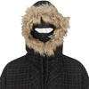 FLANNEL FUR ANORAK DARK BROWN