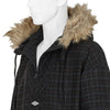 FLANNEL FUR ANORAK DARK BROWN