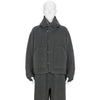 WOOL FLEECE HOODIE DARK LAVA