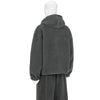 WOOL FLEECE HOODIE DARK LAVA