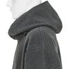 WOOL FLEECE HOODIE DARK LAVA