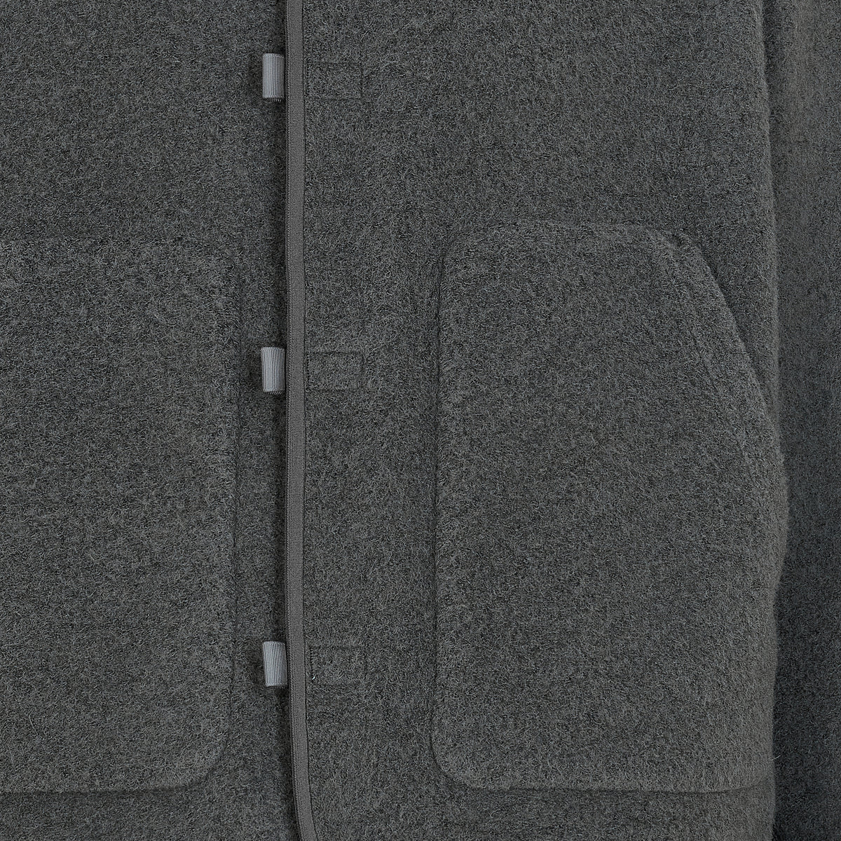WOOL FLEECE HOODIE DARK LAVA