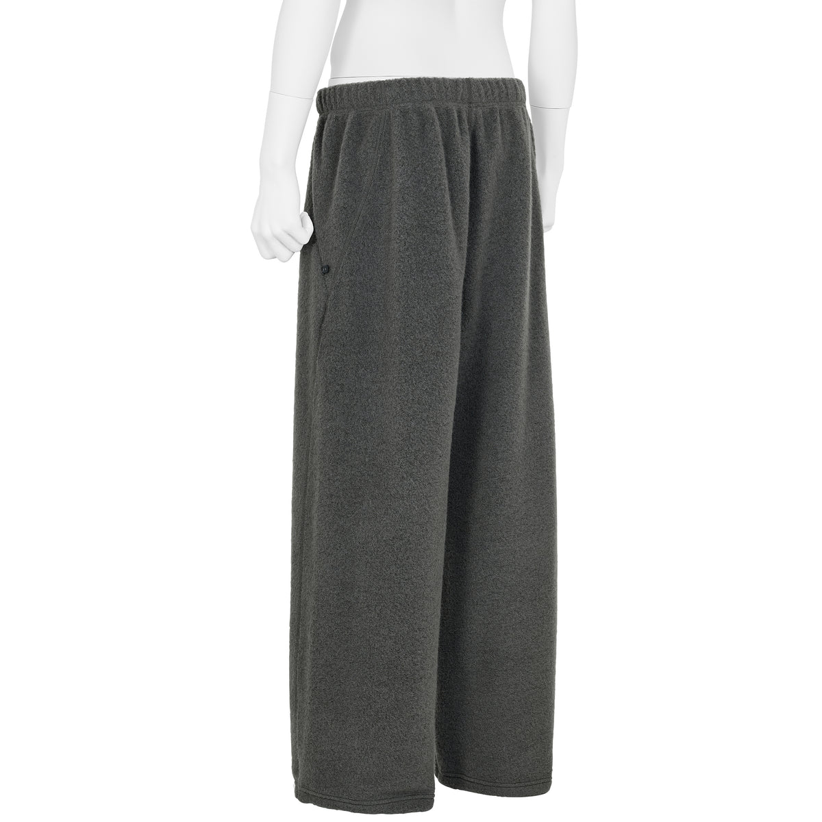 WOOL FLEECE JOGGER PANTS DARK LAVA