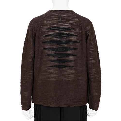 MEDITER KNITTED LONGSLEEVE SHUNGITE BLACK - _J.L - A.L_(ジェイラル