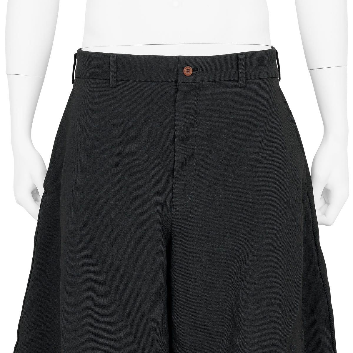 FULLING POLYESTER PANTS BLACK