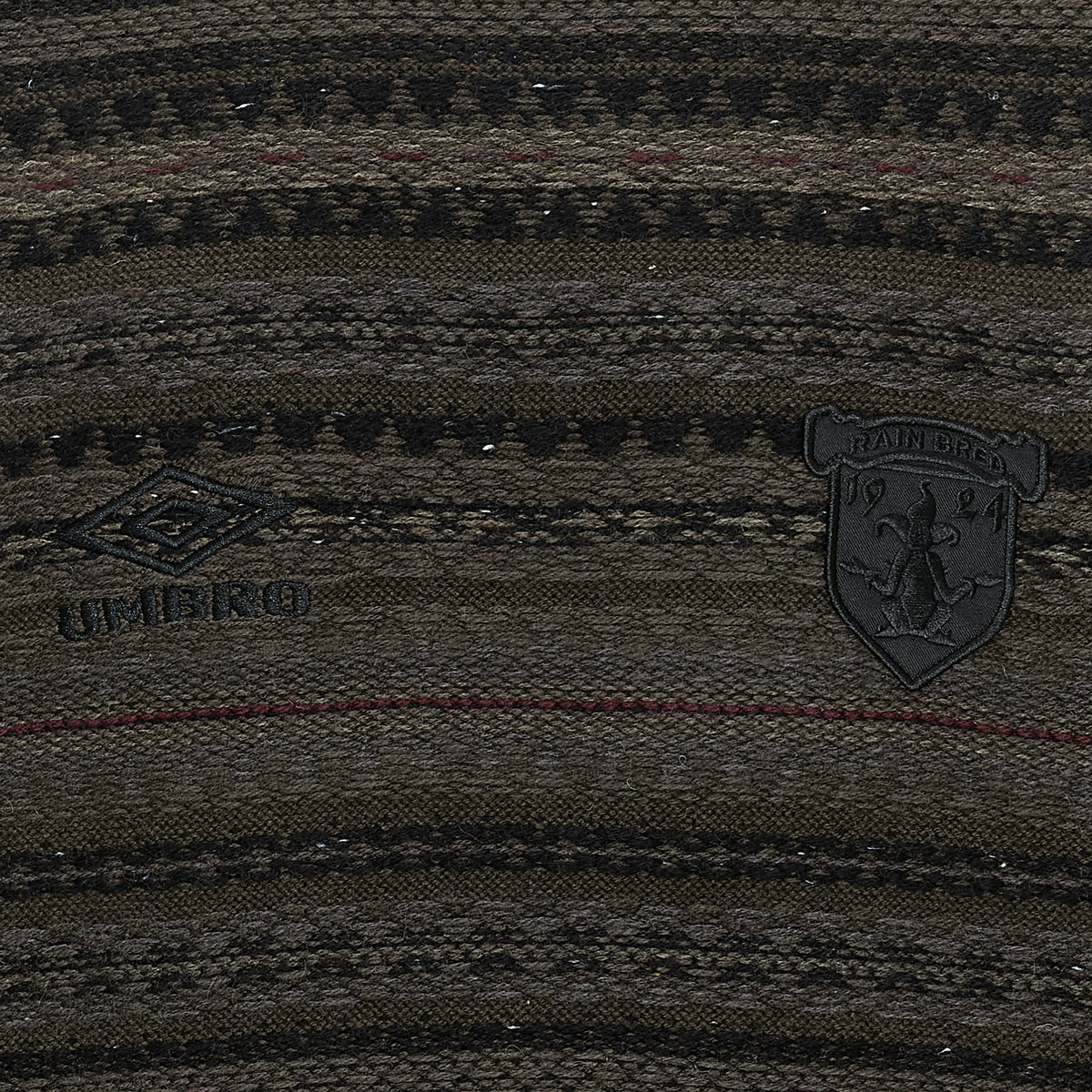 FAIR ISLE CREST CREWNECK KNIT BROWN