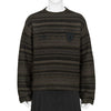 FAIR ISLE CREST CREWNECK KNIT BROWN