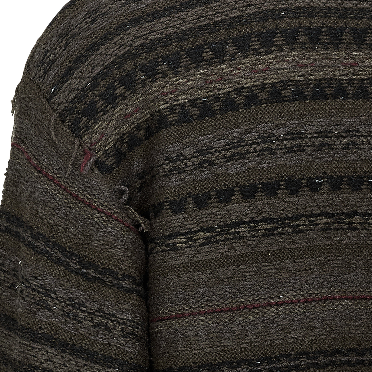 FAIR ISLE CREST CREWNECK KNIT BROWN