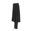 FAKE LAYER WOOL PANTS BLACK