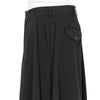 FAKE LAYER WOOL PANTS BLACK