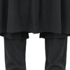 FAKE LAYER WOOL PANTS BLACK