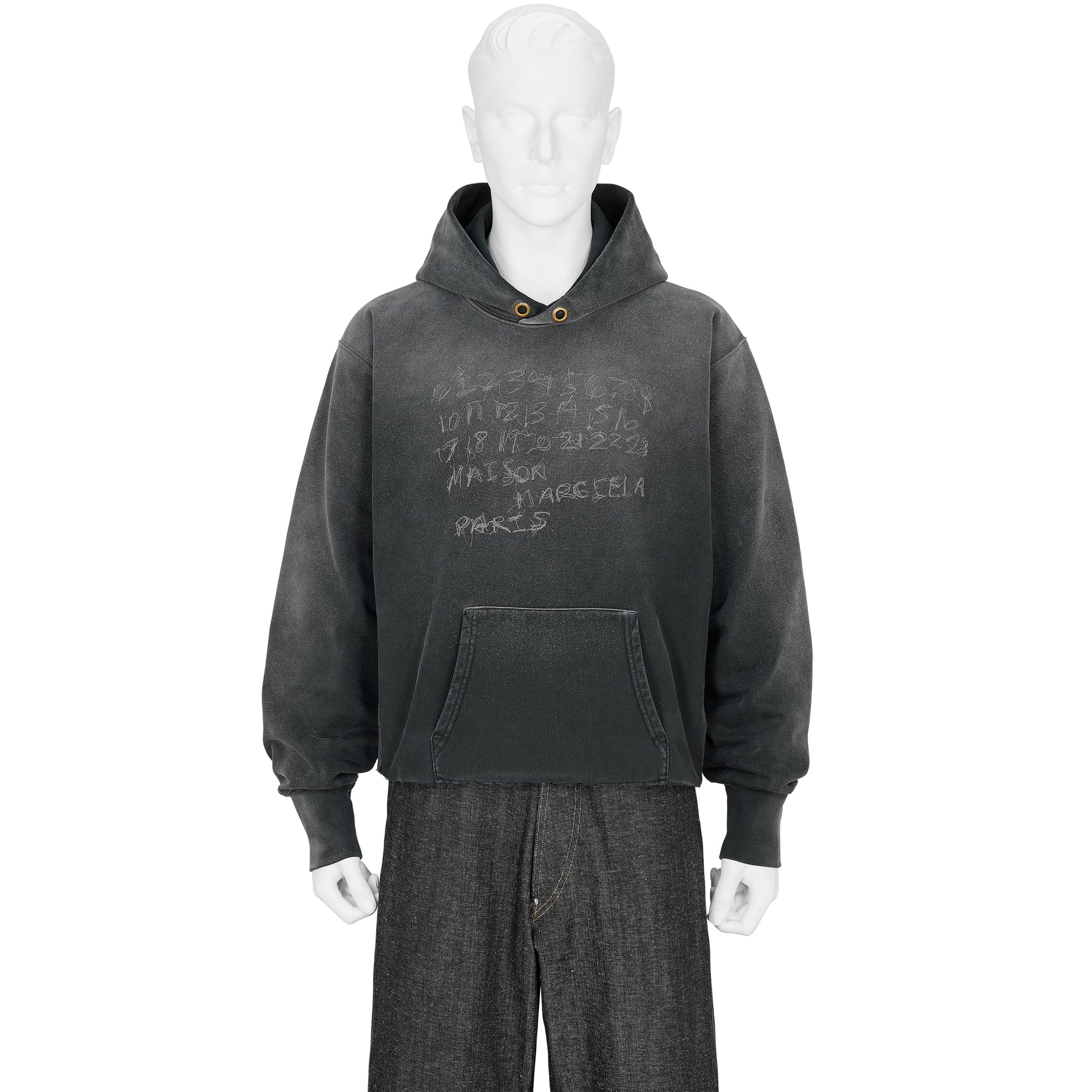 EMBROIDERY LOGO HOODY BLACK