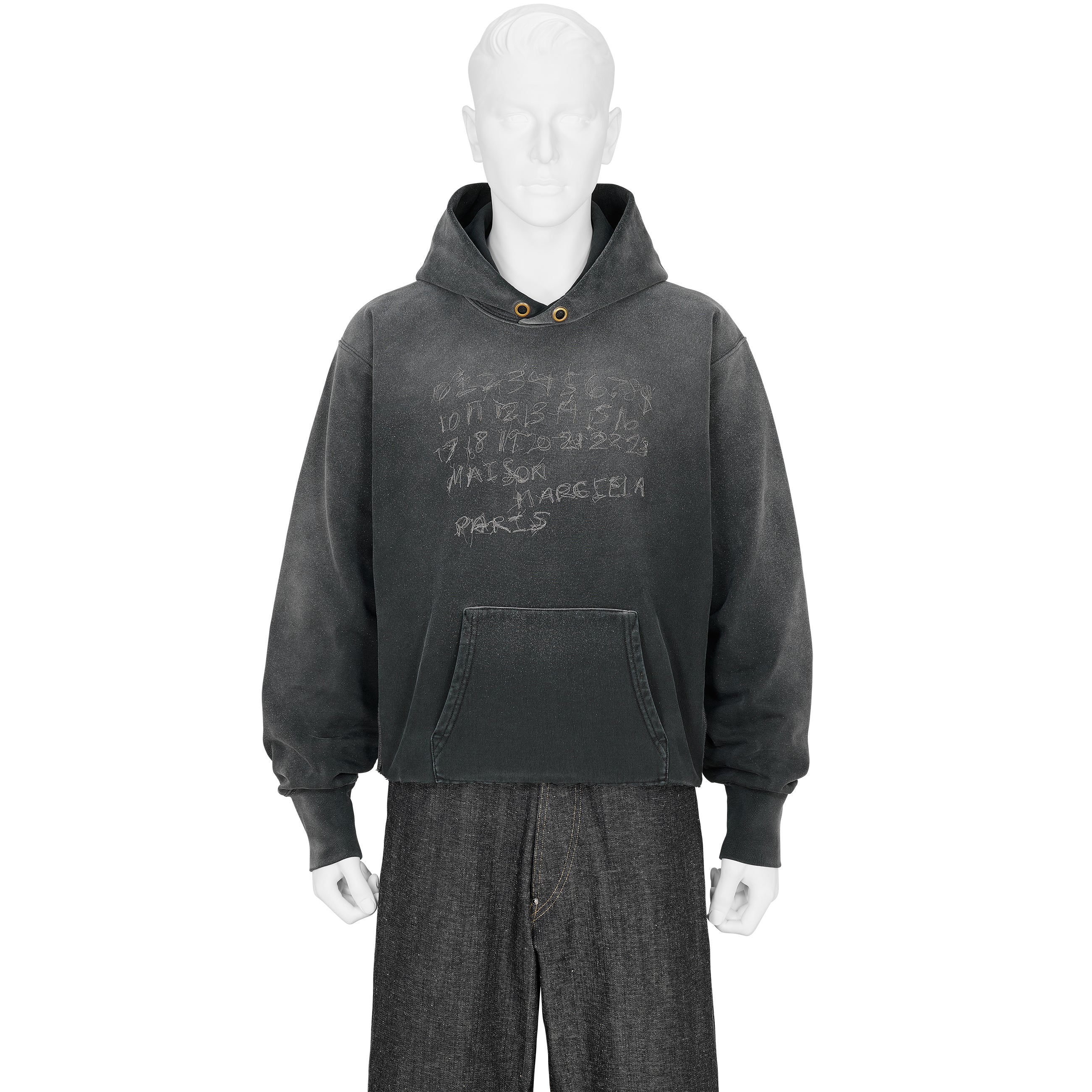 EMBROIDERY LOGO HOODY BLACK