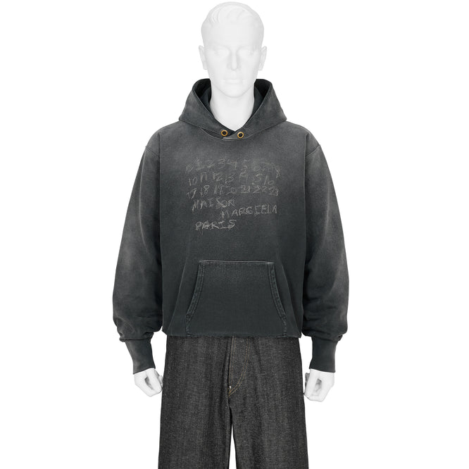 EMBROIDERY LOGO HOODY BLACK