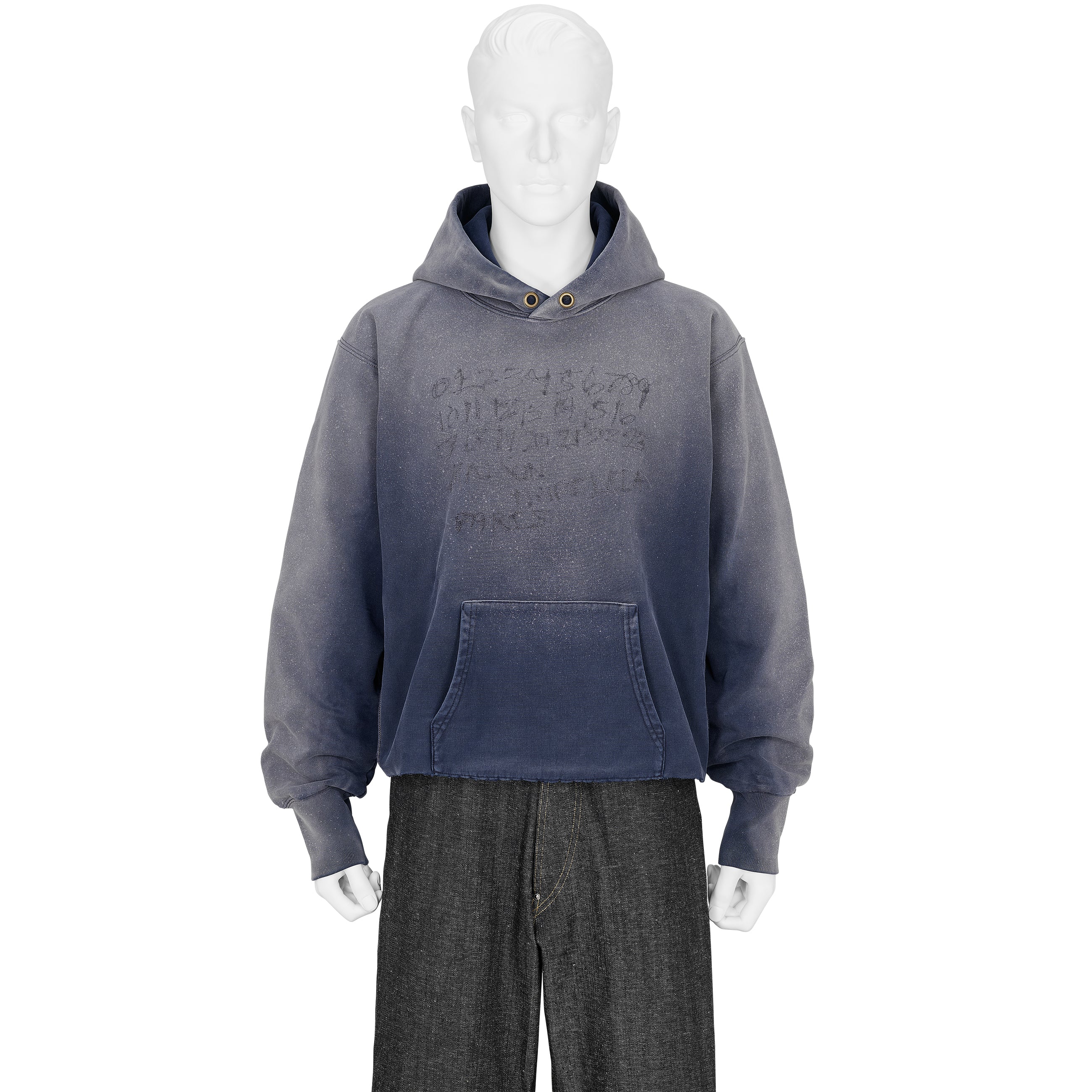 EMBROIDERY LOGO HOODY BLUE PURPLE