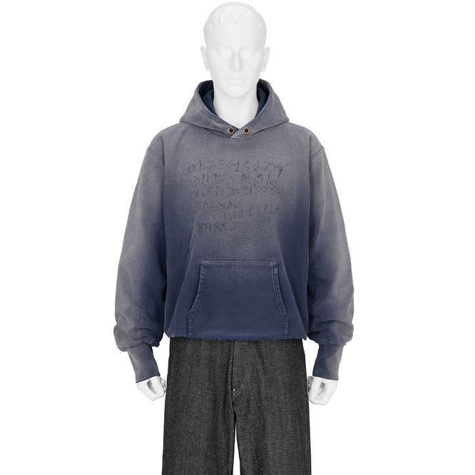 EMBROIDERY LOGO HOODY BLUE PURPLE