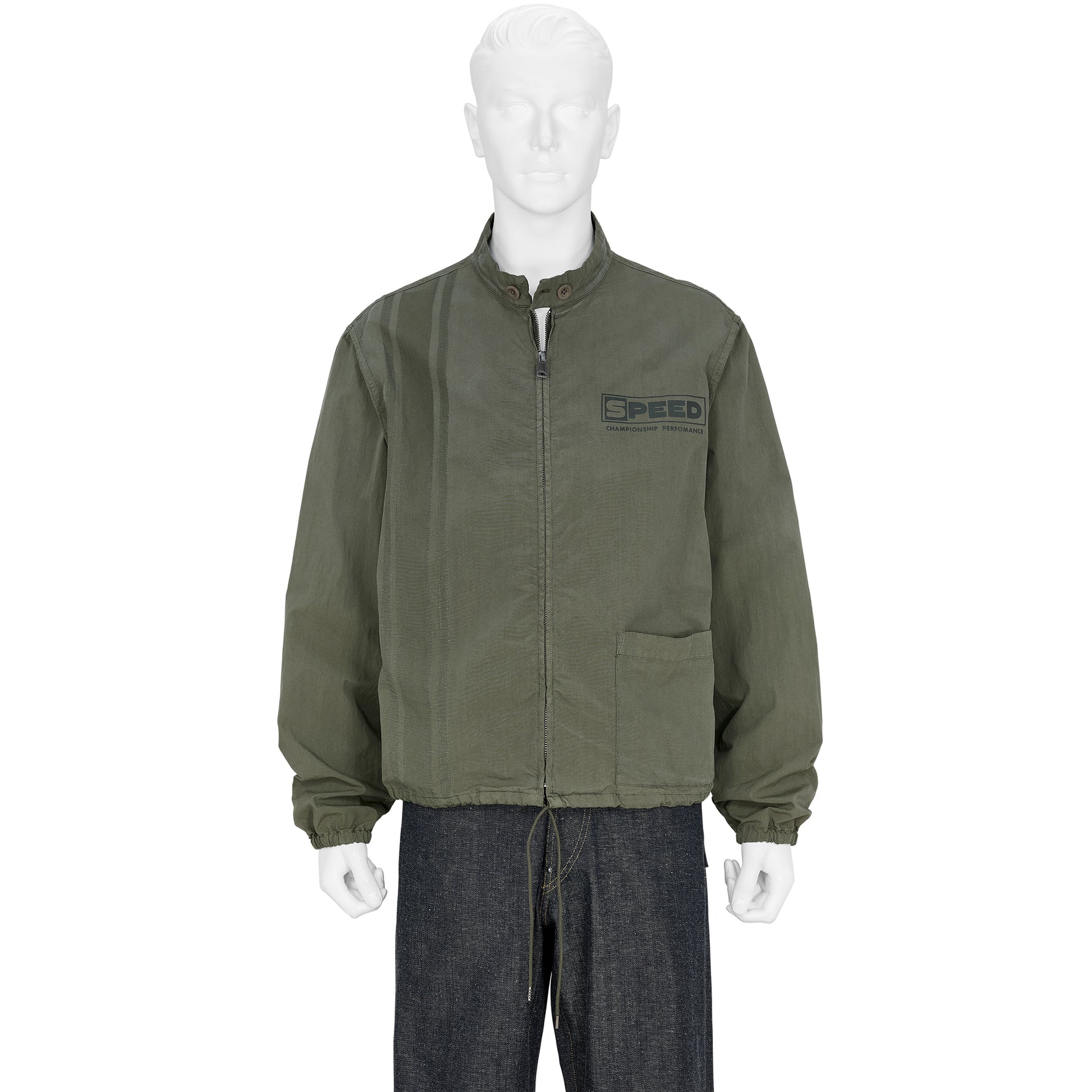 VINTAGE STYLE SPORTS WEAR JACKET KHAKI