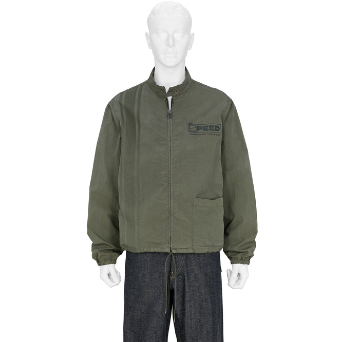 VINTAGE STYLE SPORTS WEAR JACKET KHAKI