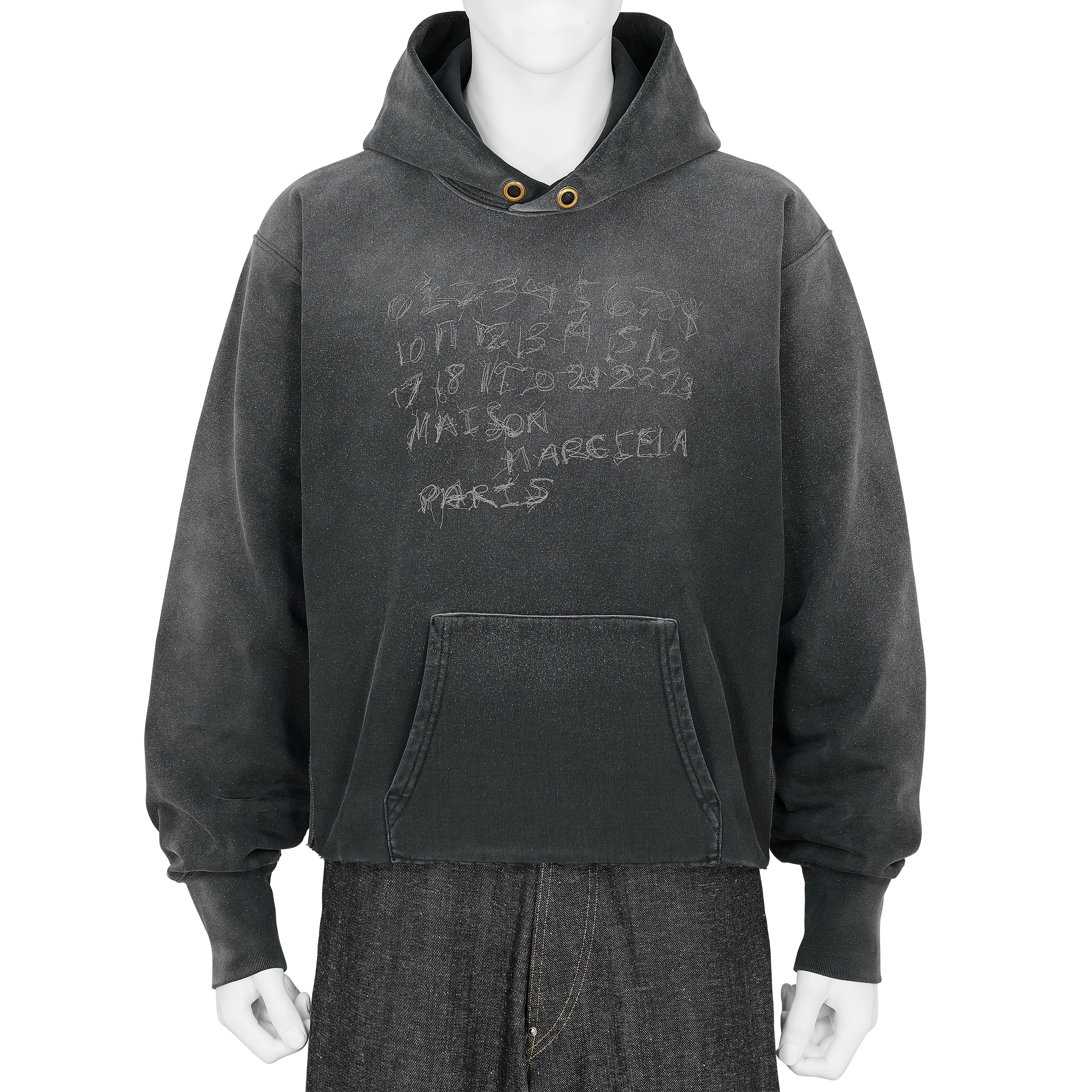 EMBROIDERY LOGO HOODY BLACK