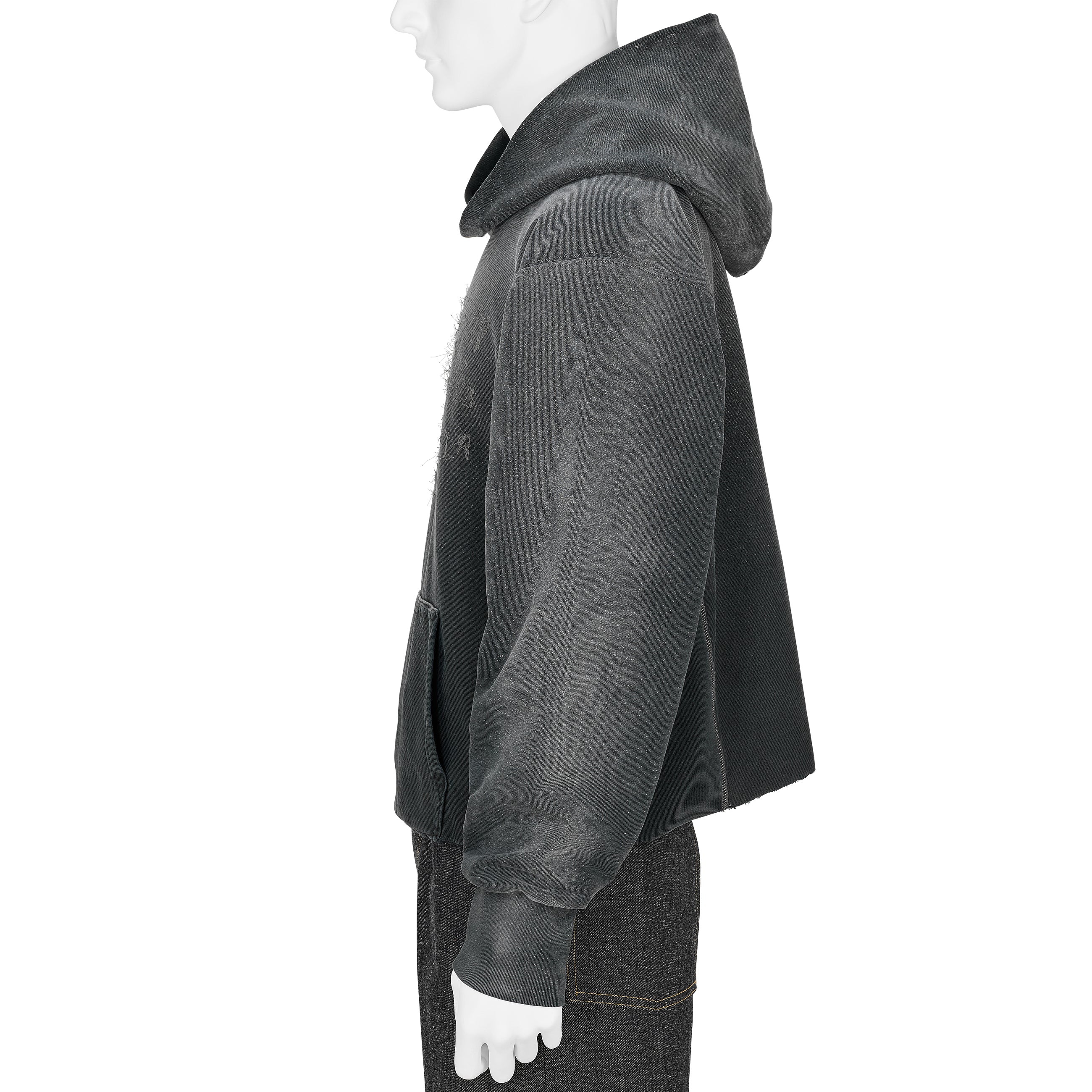 EMBROIDERY LOGO HOODY BLACK