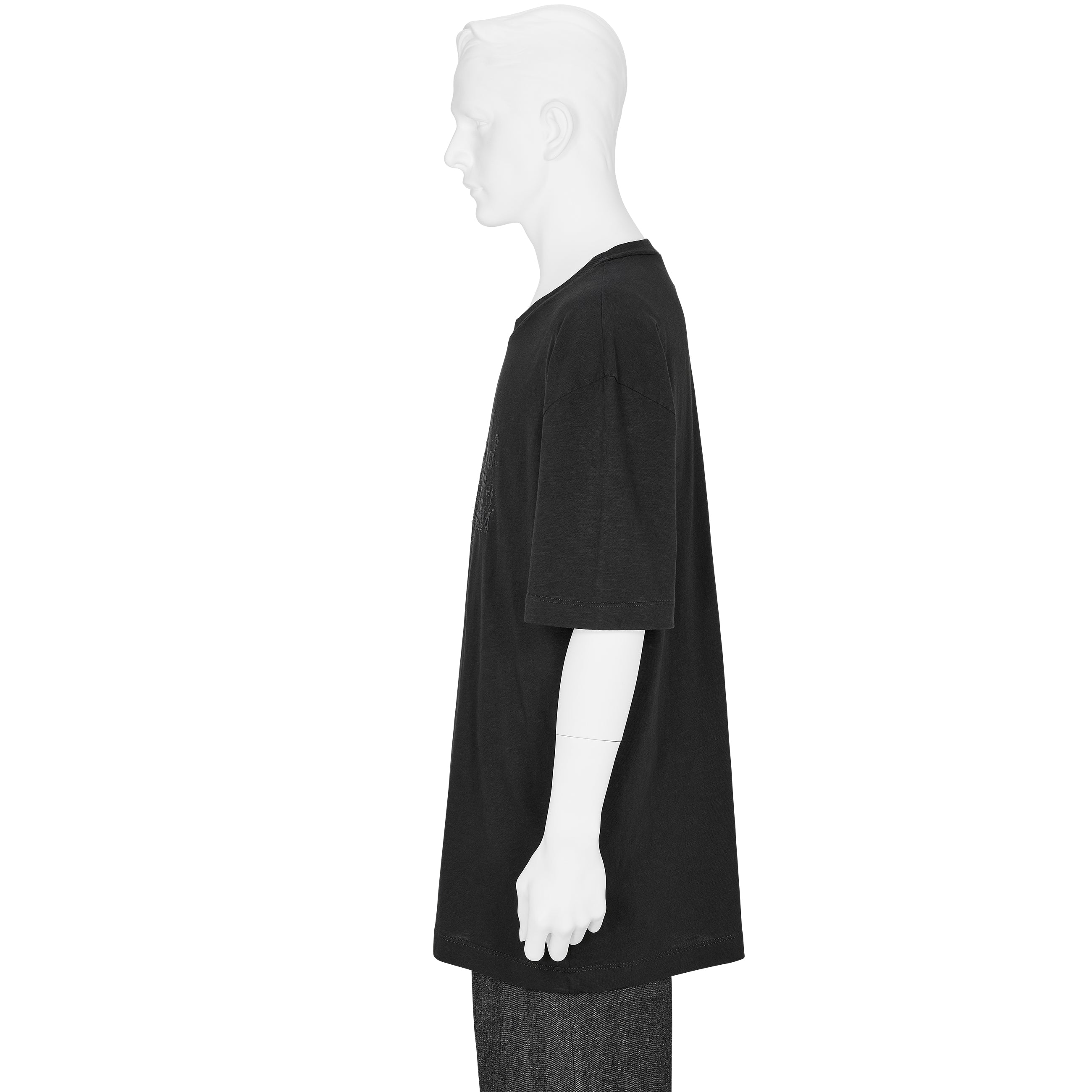 EMBROIDERY TEE SHIRT BLACK