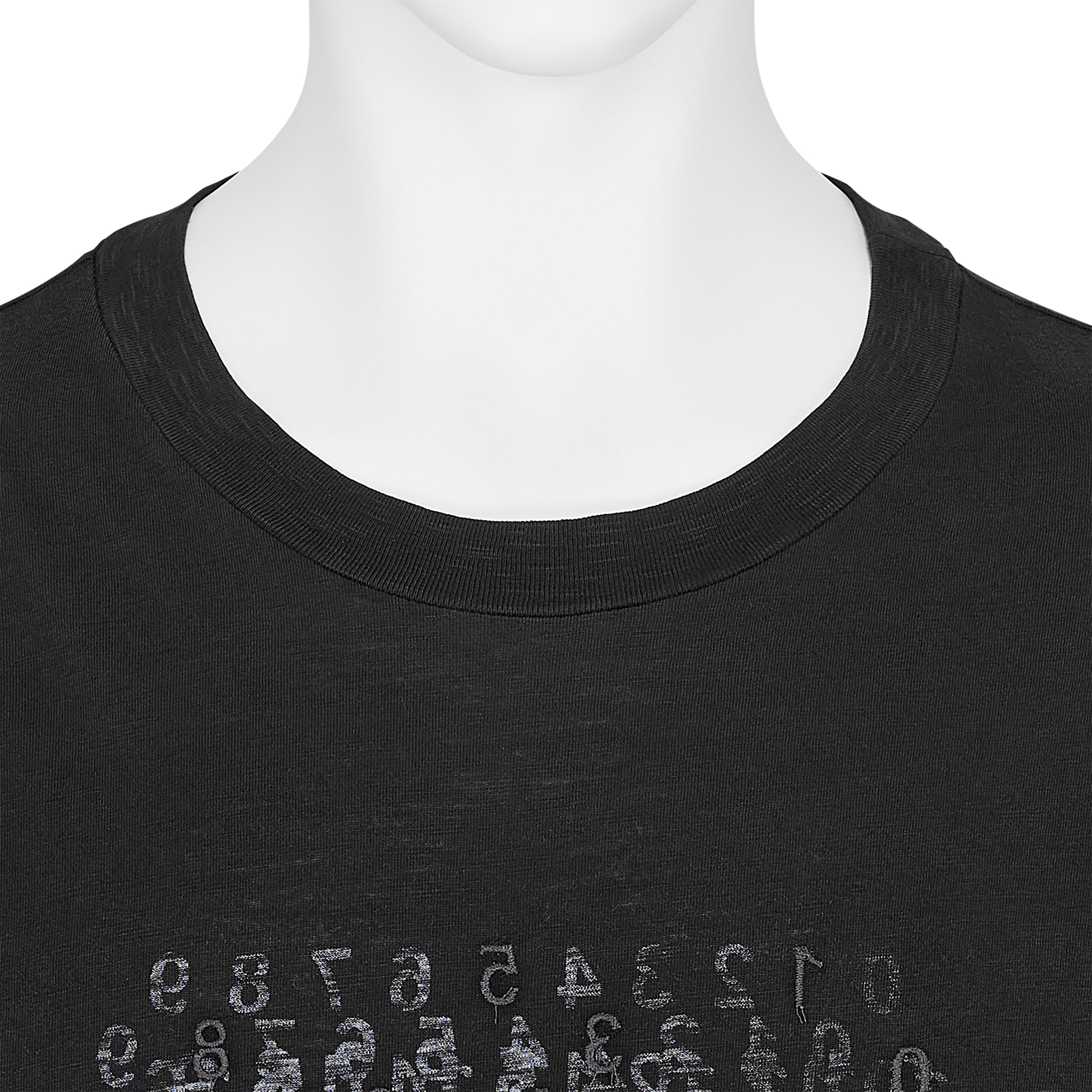 EMBROIDERY TEE SHIRT BLACK