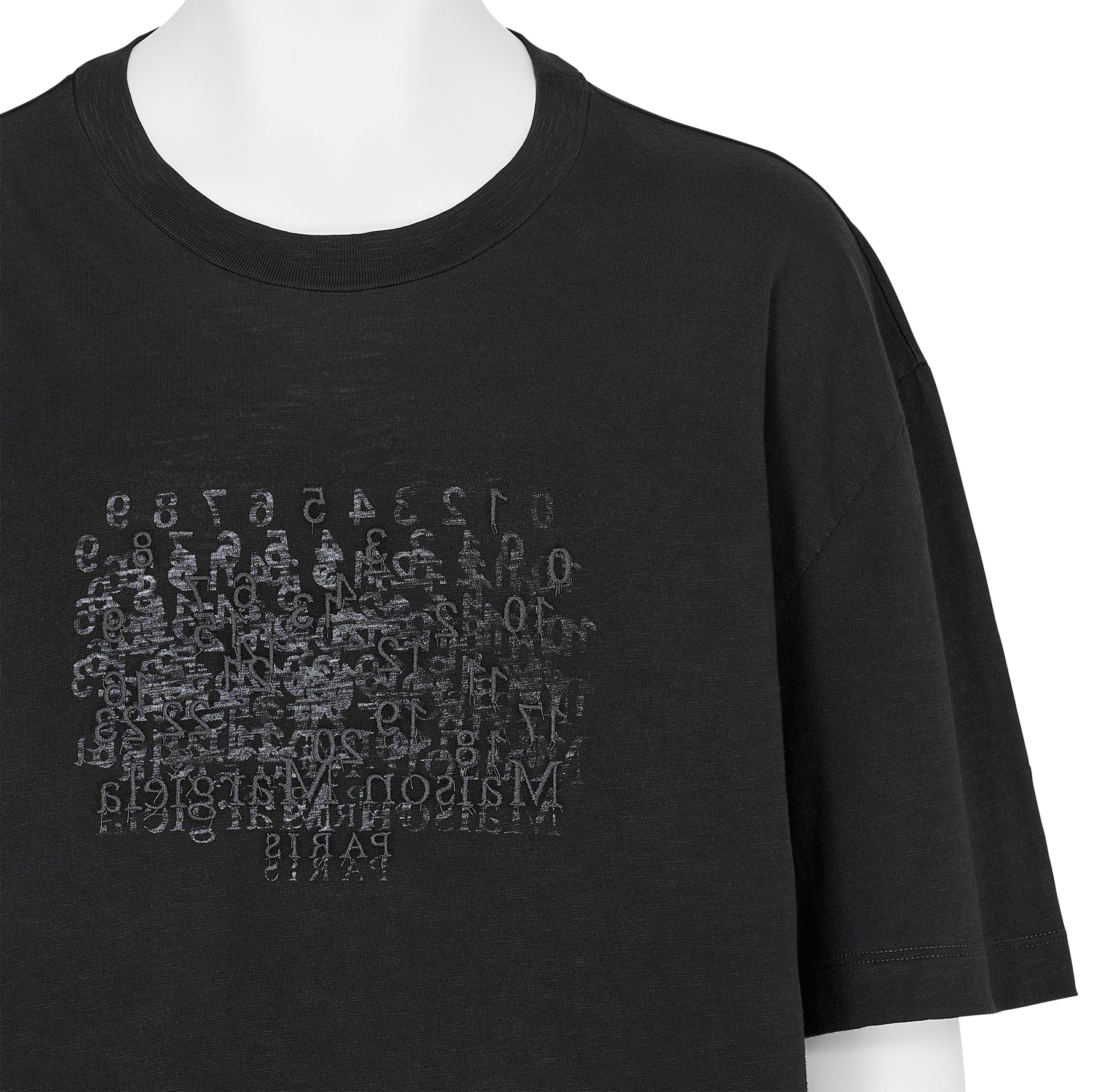 EMBROIDERY TEE SHIRT BLACK