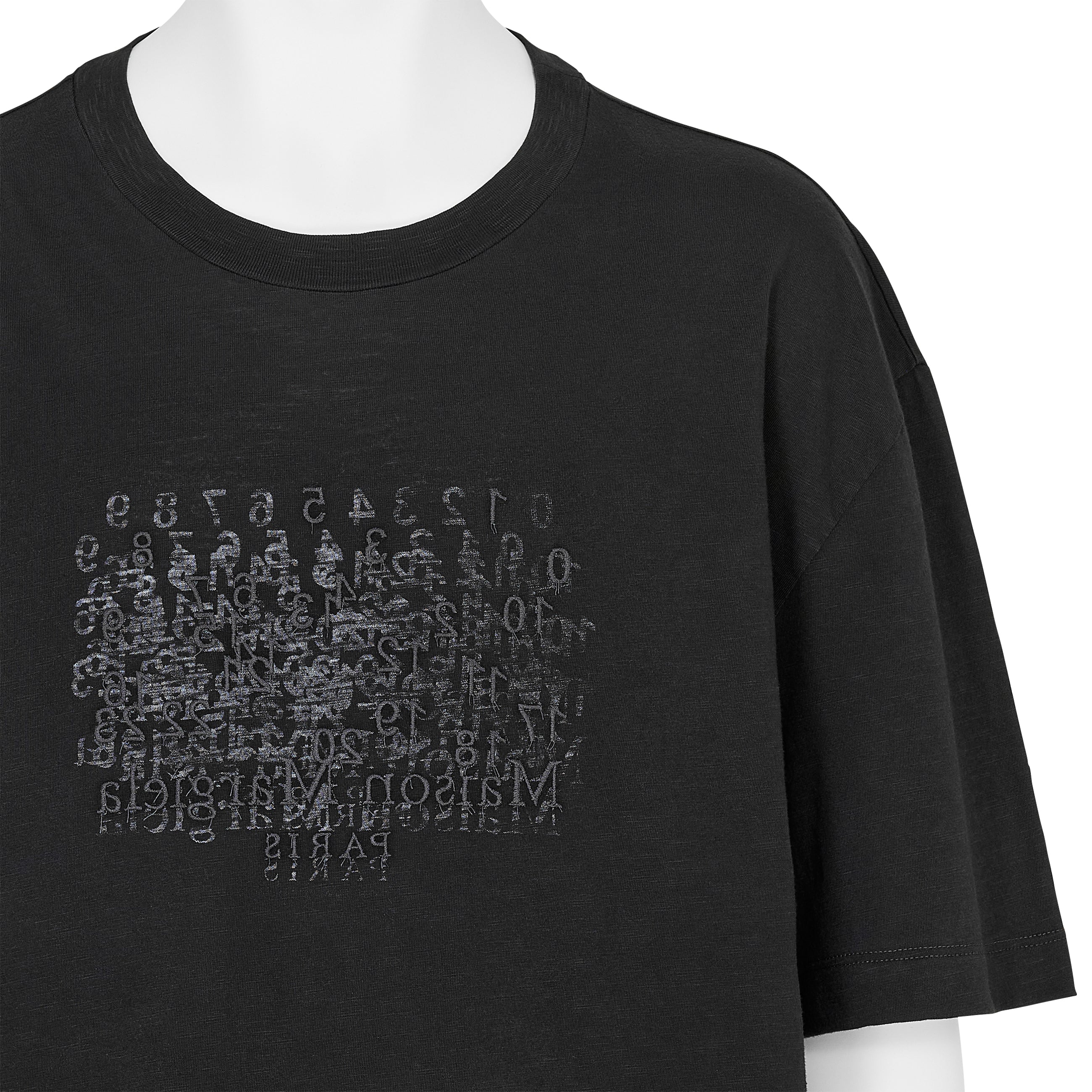 EMBROIDERY TEE SHIRT BLACK