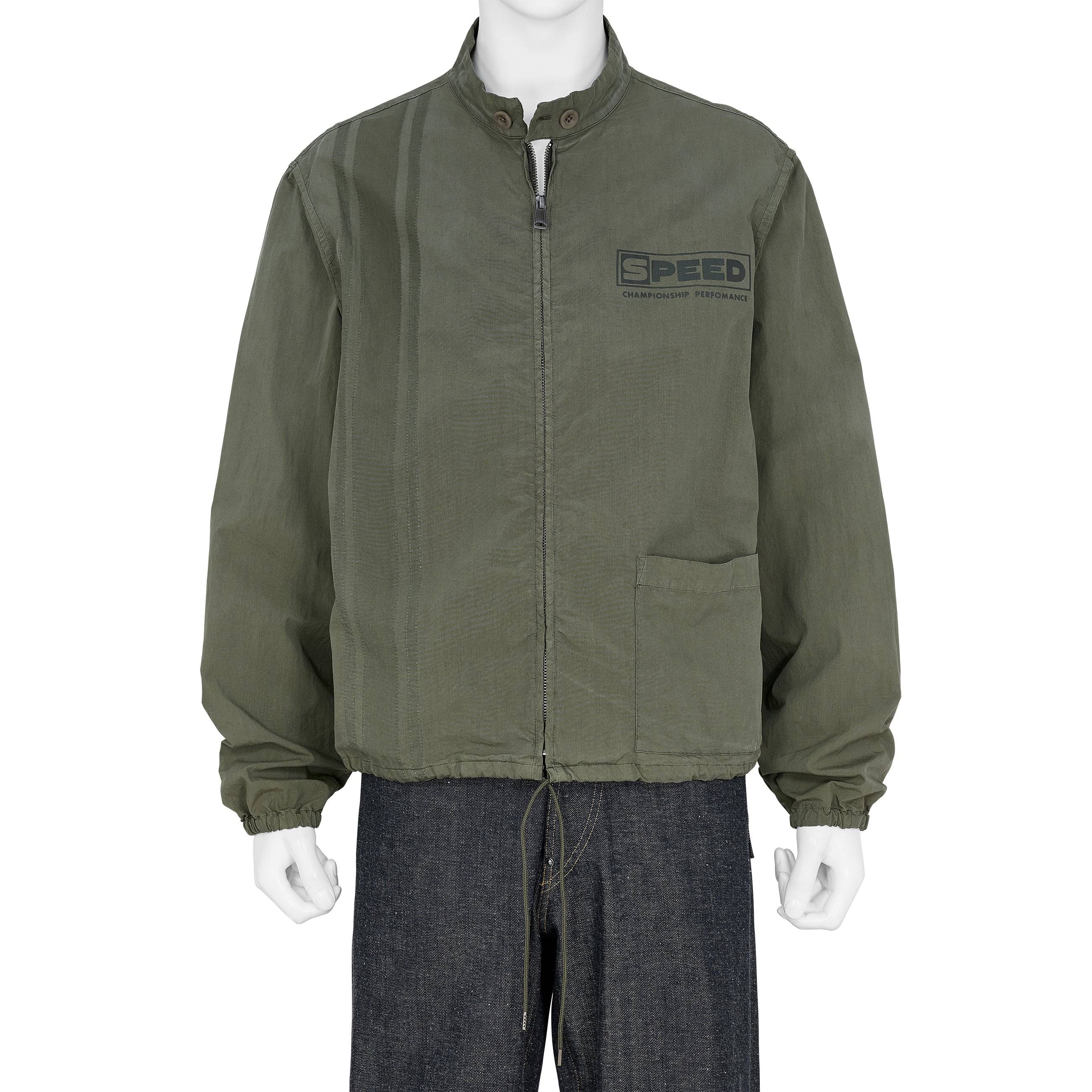 VINTAGE STYLE SPORTS WEAR JACKET KHAKI