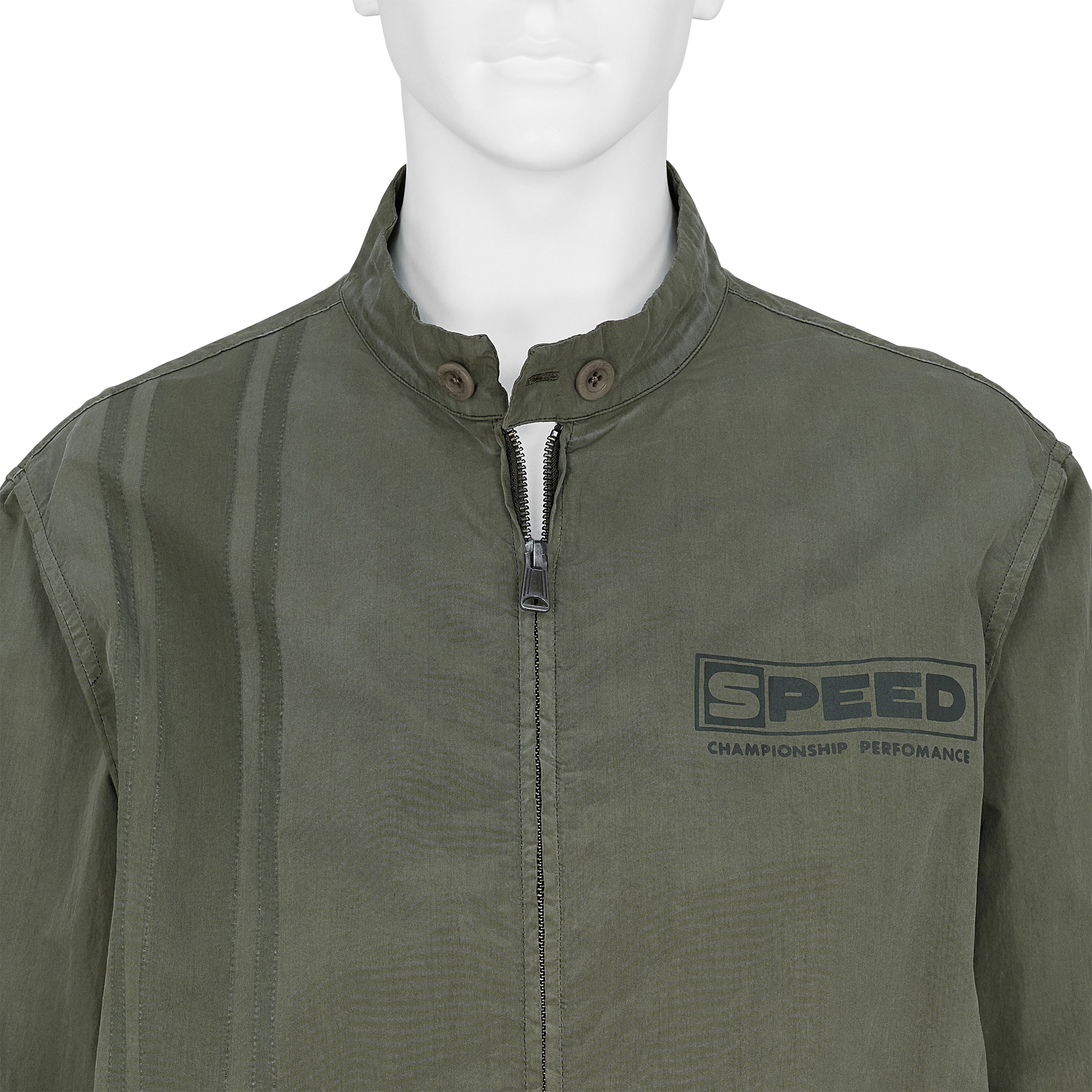 VINTAGE STYLE SPORTS WEAR JACKET KHAKI