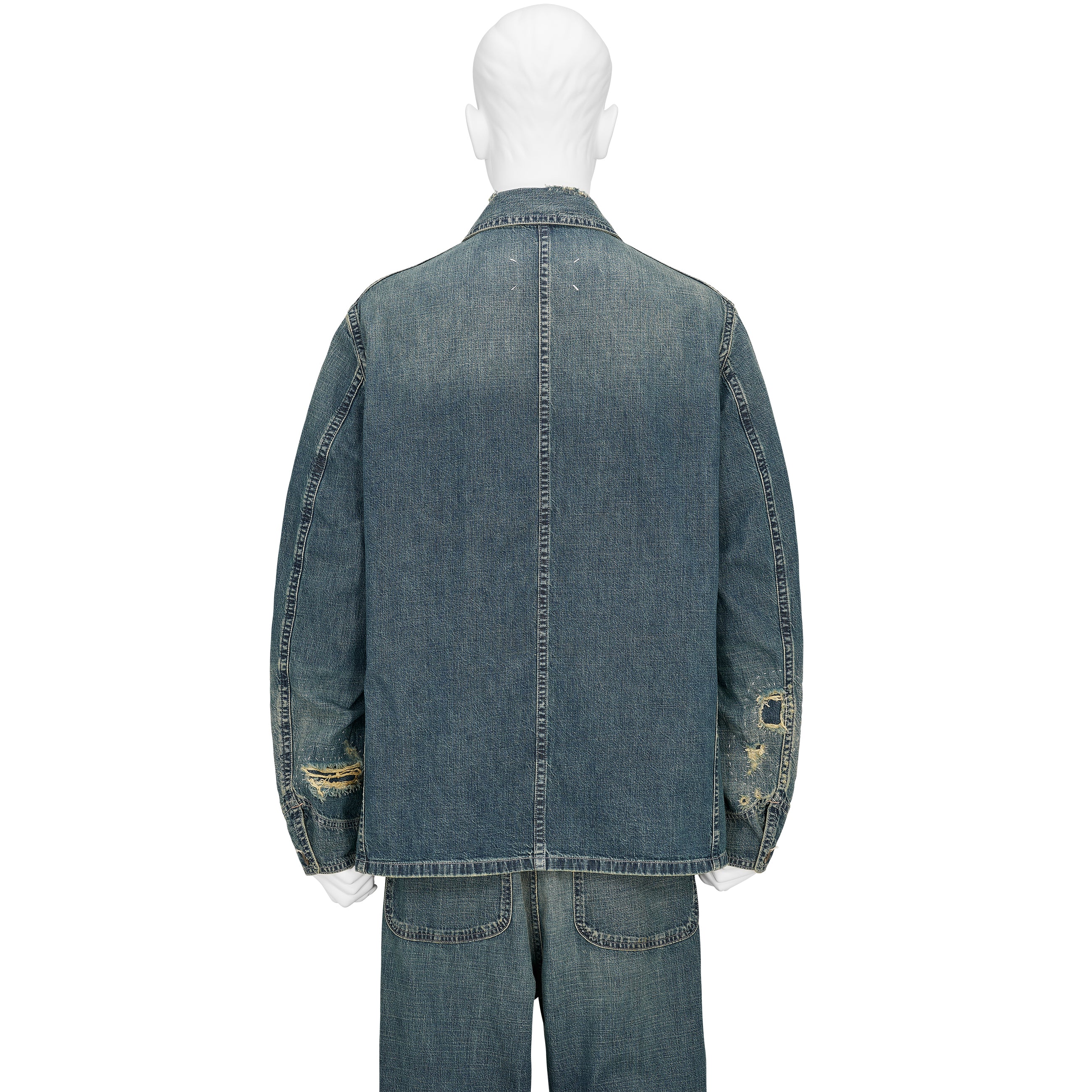 DAMAGED DENIM COVERALL INDIGO - Maison Margiela(メゾン マルジェラ