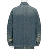 DAMAGED DENIM COVERALL INDIGO