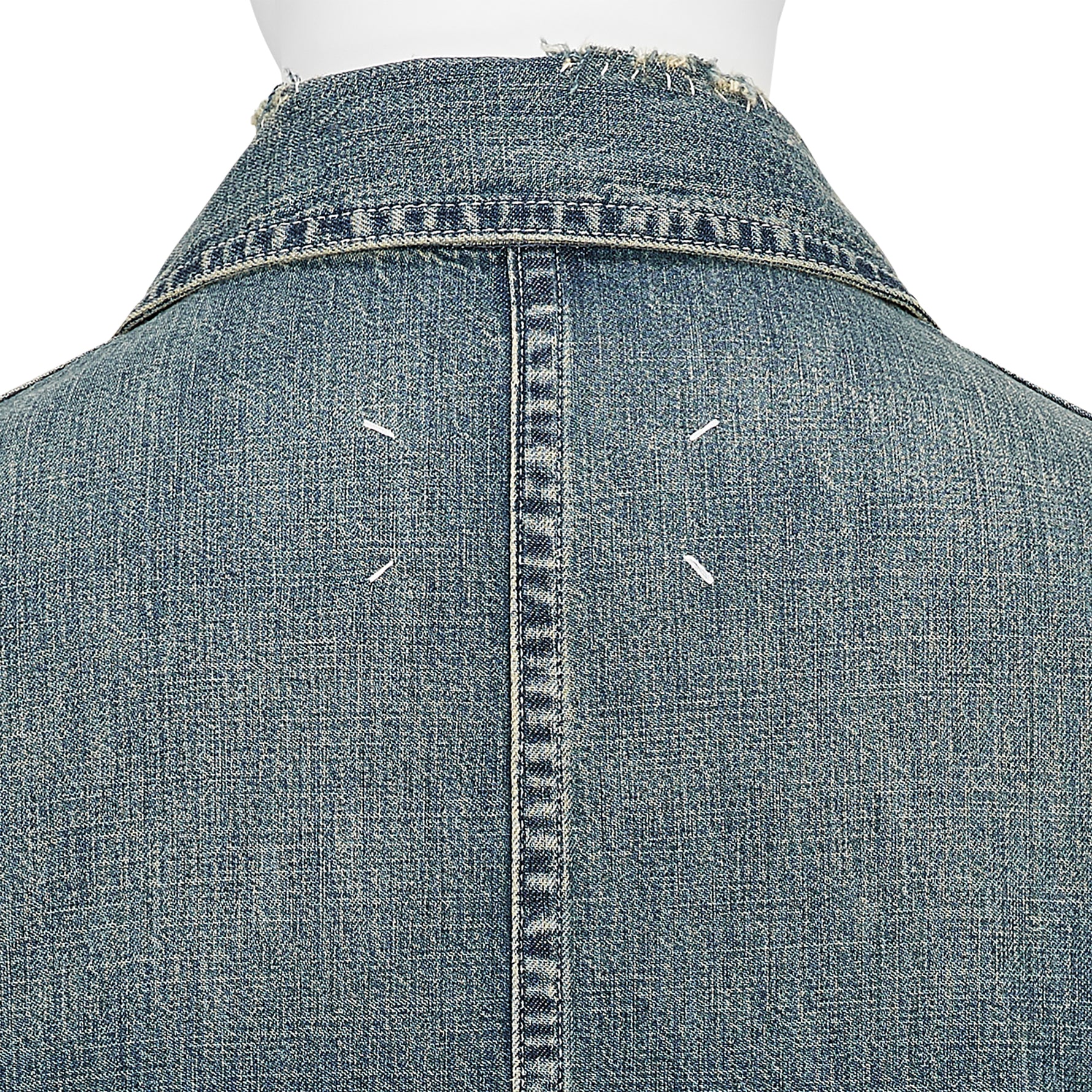 DAMAGED DENIM COVERALL INDIGO