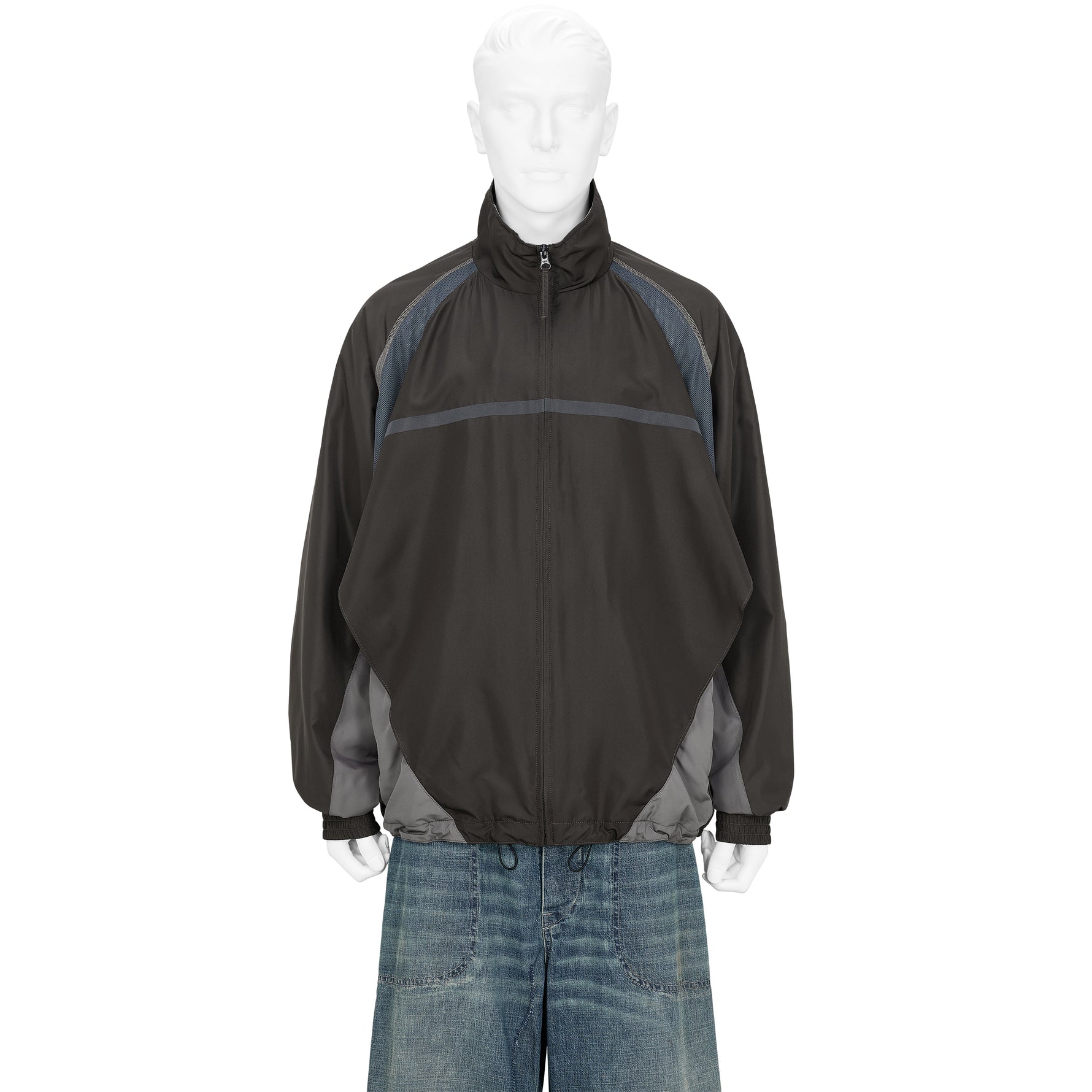 PANEL TRACK JACKET BROWN