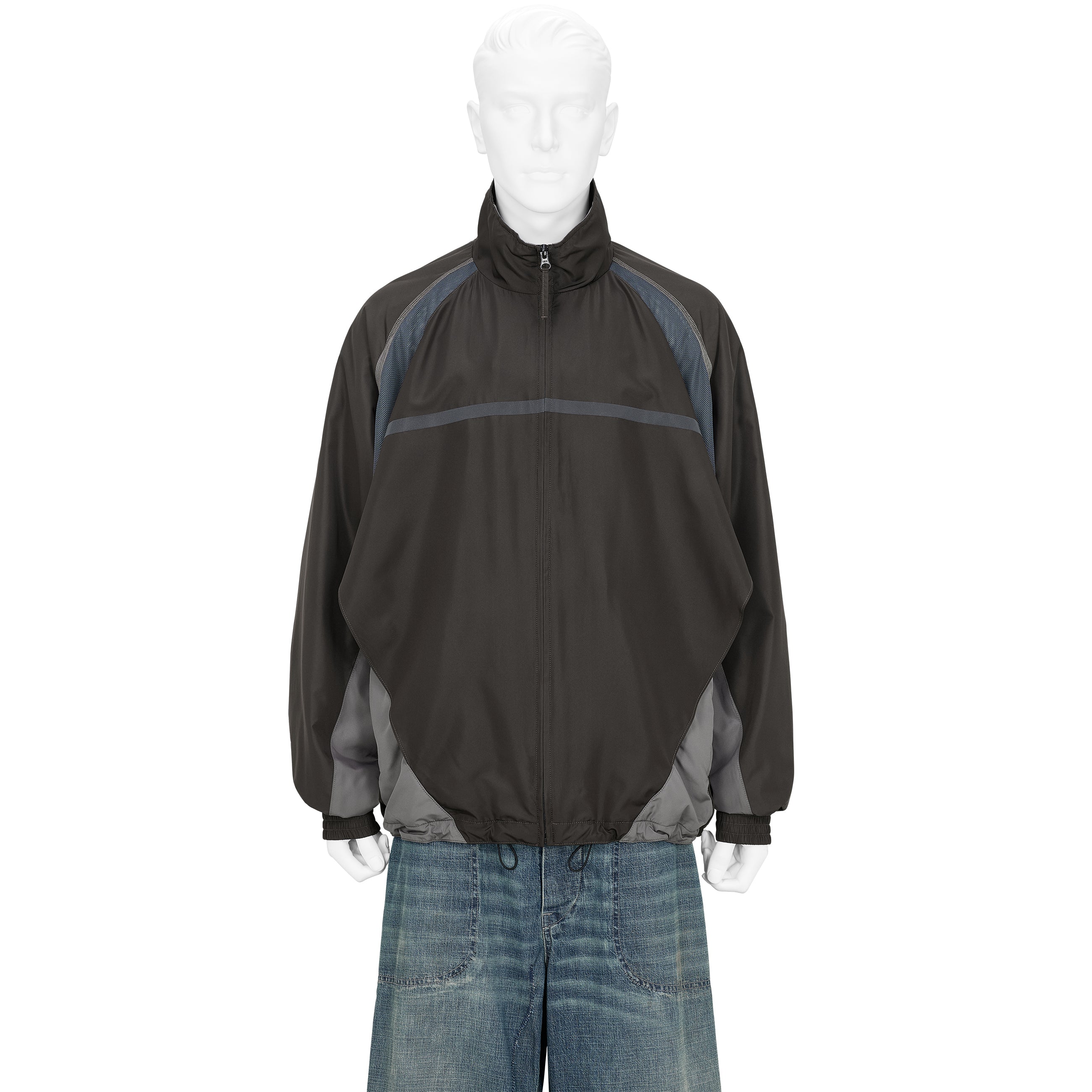 PANEL TRACK JACKET BROWN