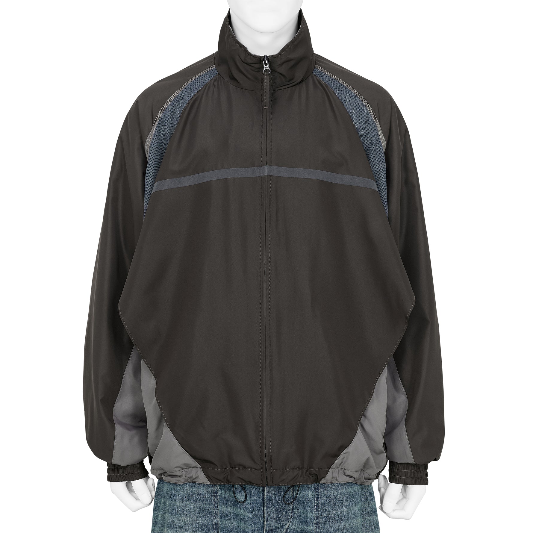 PANEL TRACK JACKET BROWN