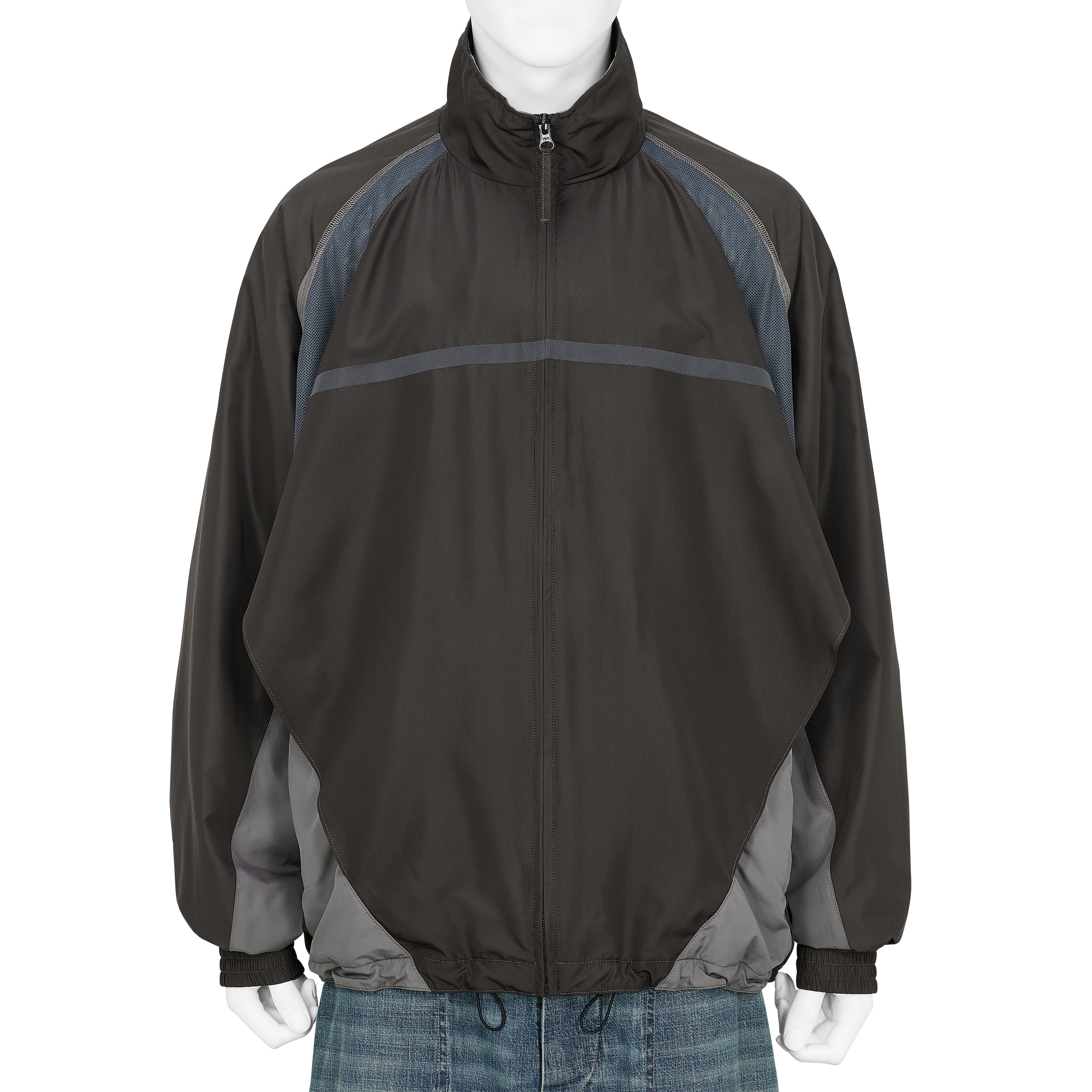 PANEL TRACK JACKET BROWN