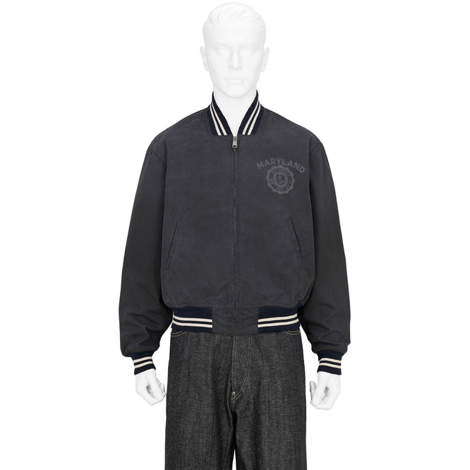 VIRSITY JACKET WASHED BLACK