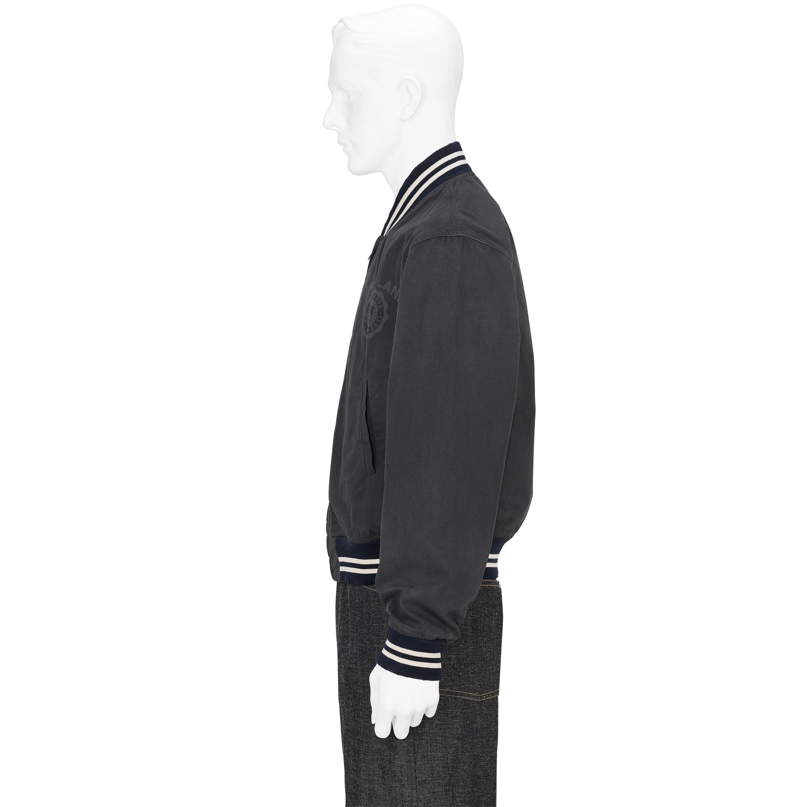 VIRSITY JACKET WASHED BLACK