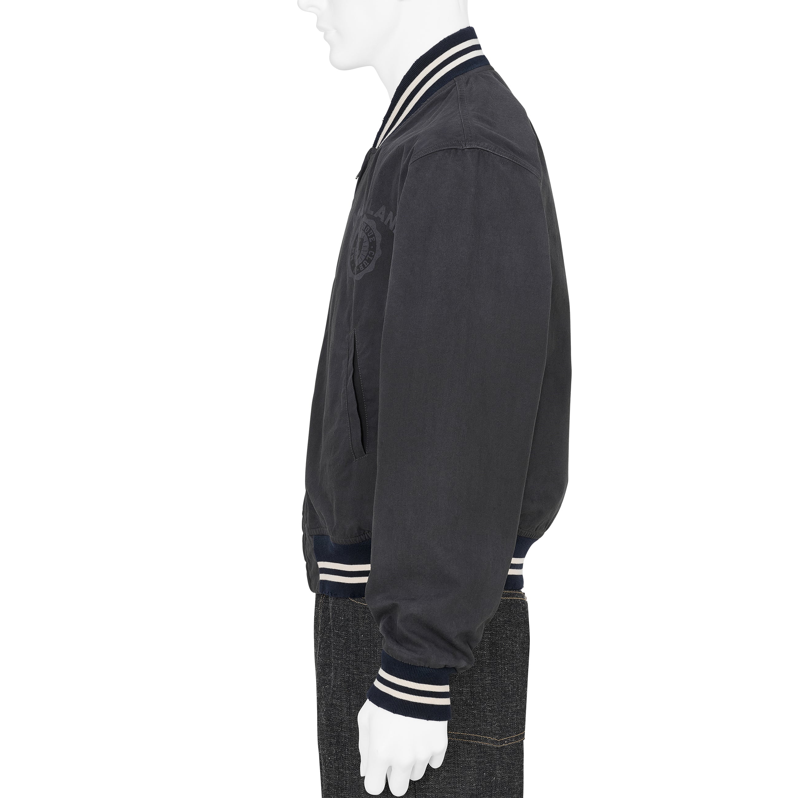 VIRSITY JACKET WASHED BLACK
