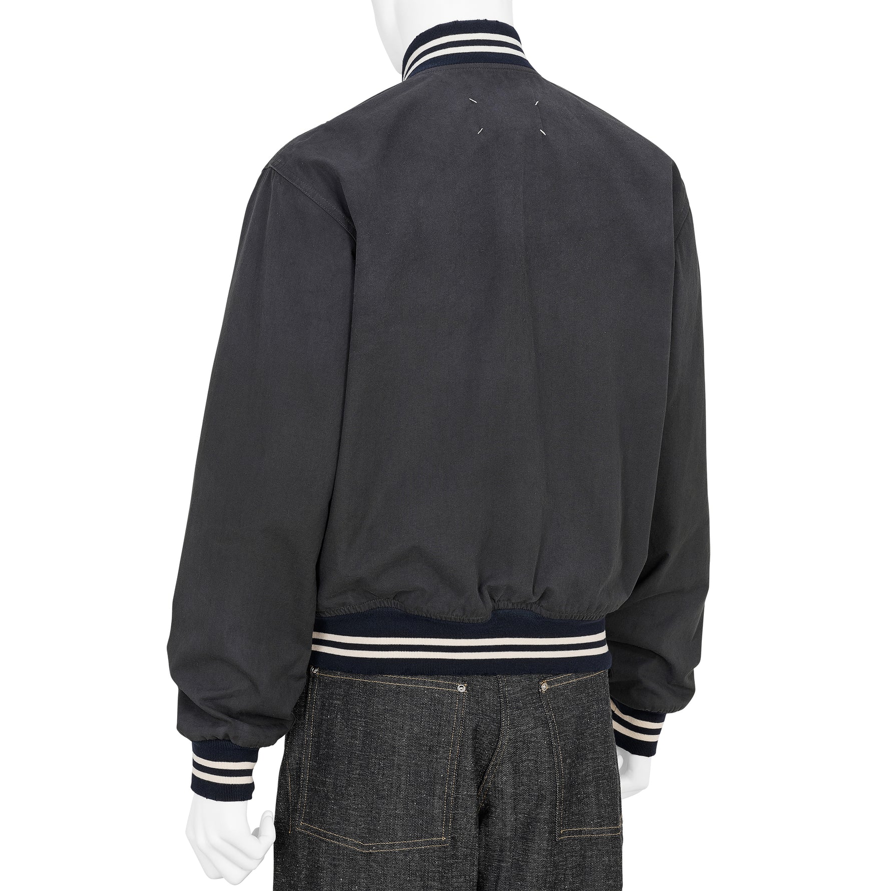 VIRSITY JACKET WASHED BLACK