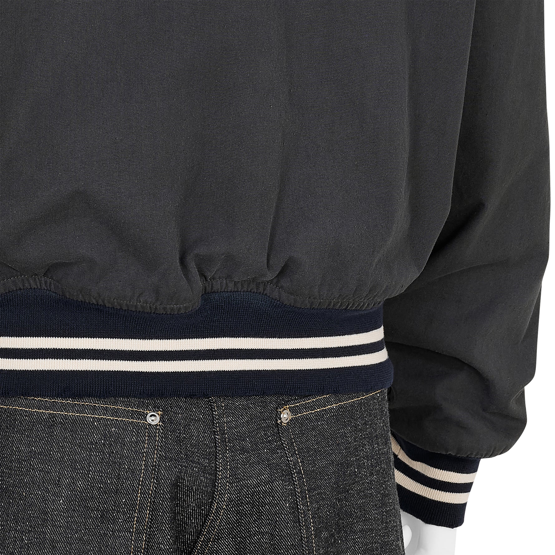 VIRSITY JACKET WASHED BLACK